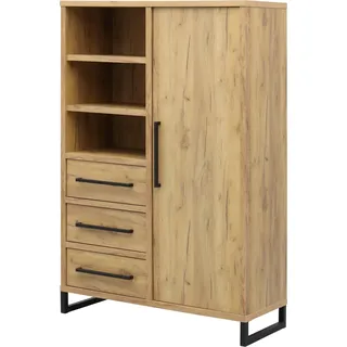 omg design Barschrank Ronda 110 x 170 x 45 cm Eiche
