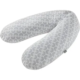 Rotho Babydesign Stillkissen Multi, 190 x 35 cm, ab 0 Monate, Maschinenwaschbar, Hypoallergen, Seashell Shape