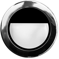 Balizas ALZIR-SHE/A RC (NT,CHR-B) - Tensión alimentación: 220-230V 50/60Hz - Color difusión: Negro - Color embellecedor: Cromo brillo - Caja de empotrar: Blanco frío - Color LEDs: Inexistente