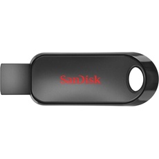 SanDisk Cruzer Snap USB Flash Drive 128GB (128 GB, USB A, USB 2.0), USB Stick, Schwarz