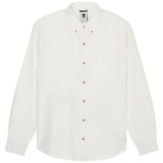 Element Button Down Oxford Langarmhemd Weiß XL