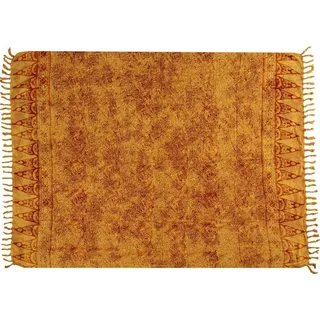 Wogeka Sarong – Blickdichtes luftiges Strandtuch in Gelb Rot für Damen & Herren als Pareo Wickelrock Cover Up Strandkleid Wrap für den Strand 33