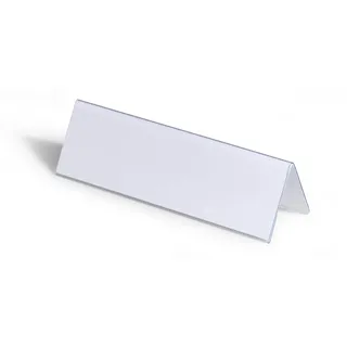 Durable Tischnamensschild Transparent 61 x 210 mm 25 St.