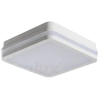 LED Deckenleuchte Wandleuchte IP54 Rund Weiß 18Watt 4000K 230Volt Kunststoff Innen und Außen Wandlampe Deckenlampe