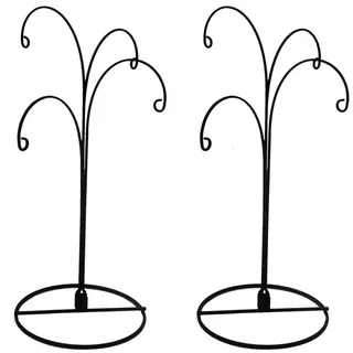 HOHIYA Weihnachtsdekoration Ständer Hängehaken für Hunde Katzen Glaskugel schwarz