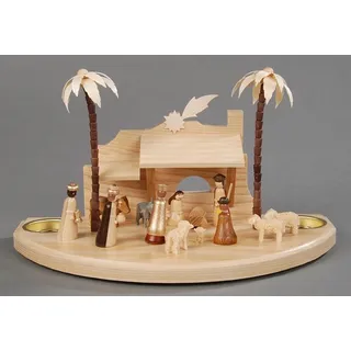 ALBIN PREIßLER Teelichthalter Christi Geburt 30 cm beige
