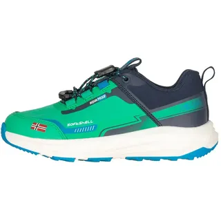 Trollkids Bjordal Wanderschuhe - Emerald Green / Dynamic Blue / Navy - EU 29