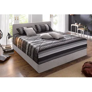 Westfalia Schlafkomfort Polsterbett »"Davos", OTTOs Choice! Topseller« inkl. Bettkasten bei Ausführung mit Matratze grau