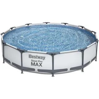 BESTWAY Steel Pro Max Pool Set 366 x 76 cm inkl. Filterpumpe und Reparaturset