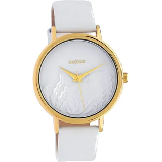 Oozoo C10601 Weiß Gold/Weiß Leder 36 mm UOC10601