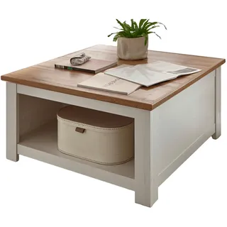 furn.design Hemsby Weiß Pinie Eiche 95 x 50 x 95 cm