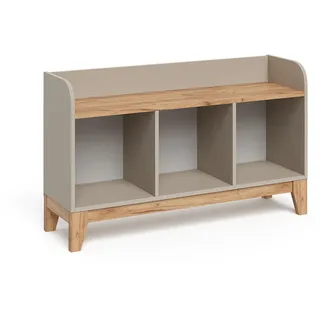 VitaliSpa Kindersitzbank Malia Cashmere/Artisan 107.2 x 63.8 cm , Kaschmir, Eiche Artisan , Holzwerkstoff , Rechteckig , 107.2x63.8x30.6 cm , Babymöbel & Kindermöbel, Kinderzimmer & Jugendzimmer, Kindersitzgruppe