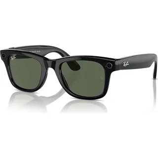 Meta Ray-Ban 50 mm Meta Wayfarer-Brille, Schwarz One Size - Schwarz