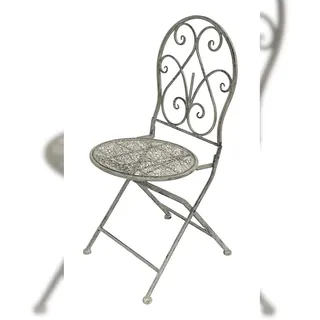 DanDiBo Ambiente DanDiBo Gartenstuhl 40 x 92 x 92 cm grau/weiß