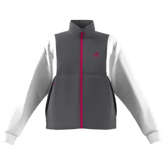 adidas Damen BTS Light Jacke, Grefiv/White/Bopink, XS