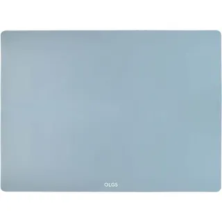 OLGS Silikonmatte 40x30 cm für Baby | Silikon Unterlage Tischmatte, Bastelmatte | Tischset, Rutschfestes Platzset Abwaschbar Ether Blau | Knetunterlage Spülmaschinenfeste Platzdeckchen für Kleinkinder
