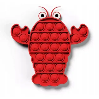 Midex Krab Pop It Sensorisches Antistress-Spielzeug Rot
