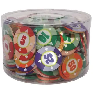 Theobroma Casino Pokerchips aus Milchschokolade in Dose, 1,08 kg