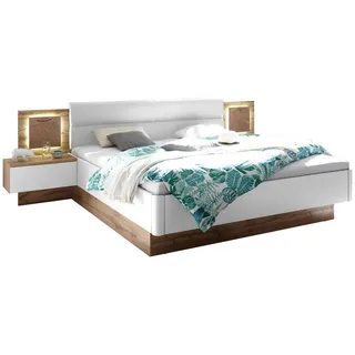 SchlafKONTOR »Capri« mit 2 Nachttischen und integrierter LED-Beleuchtung