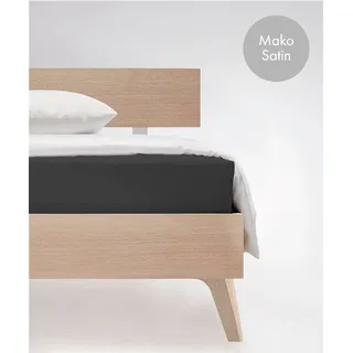 Colours 009100 Mako-Satin 180 x 200 cm anthrazit