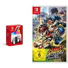 Nintendo Switch (OLED-Modell) Weiss + Mario Strikers: Battle League Football - [Nintendo Switch]