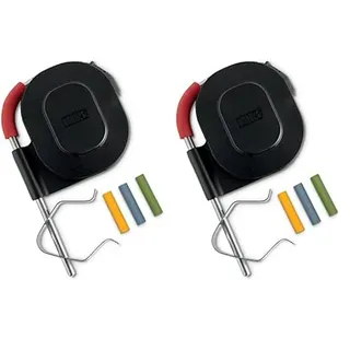 Weber iGrill/Connect Smart Grilling Hub Messfühler für Grillkammer, bis 315° C, einfach Klammer zur Befestigung am Grillrost, zur Überwachung der Umgebungstemperatur, 1 Stück - Silber (7212)