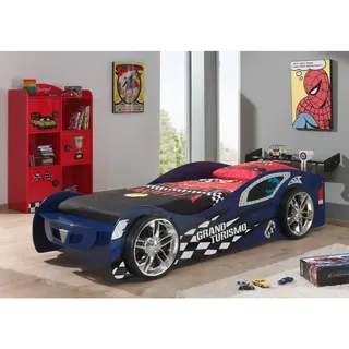 Vipack Spielbett Grand Turismo 90 x 200 cm MDF lackiert blau blau