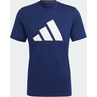 Adidas Train Essentials Feelready Logo Training T-Shirt Dark Blue / White 3XLT