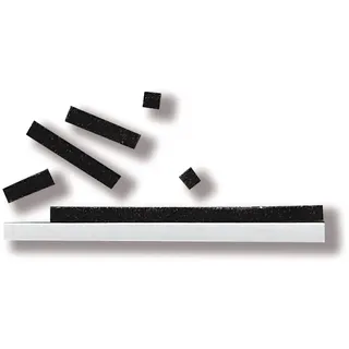 Rayher Hobby 3334002 3D-Klebekissen, 33 Streifen à 0,3 x 10 cm, auf 10 x 10 cm Platte, Zuschnitte, 2 mm stark, beidseitig klebend, weiß