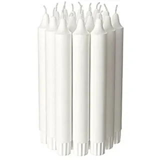 IKEA JUBLA Kerzen-Kronleuchter-Stäbche - geruchlos - weiß - 19,1 cm hoch - 20 Stück pro Paket