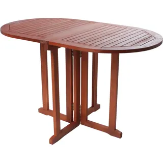 Garden Pleasure Baltimore Klapptisch 120 x 70 x 73 cm braun
