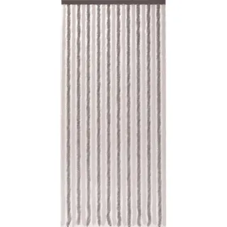 CONACORD Türvorhang Flauschi Silber-Weiß 100 cm x 200 cm