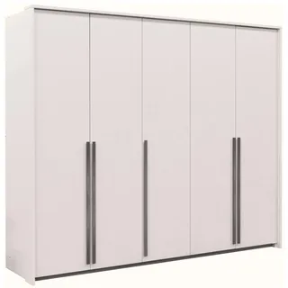 Kleiderschrank Genua 255 Schrank 255X217X65 Cm 5 Türiger Drehtürenschrank Sandbeige - Beige