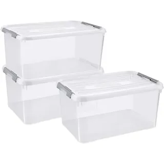 Curver 240679 Kunststoffbox HANDY geschlossen, stapelbar (B x H x T) 400 x 290 x 600 mm Transparent