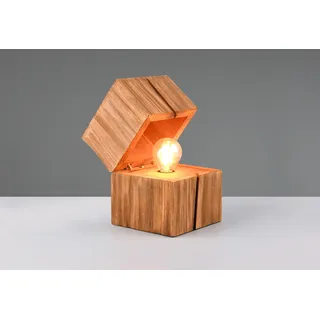 TRIO-Leuchten Tischleuchte TREASURE LED BHT 12x16x12 cm braun Tischlampe - Hellbraun