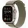 Watch Ultra 2 GPS + Cellular 44 mm Titaniumgehäuse beige Alpine Loop grün M