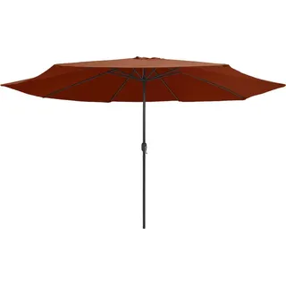 vidaXL Sonnenschirm mit Metall-Mast Ø 400 cm Terrakotta-Rot