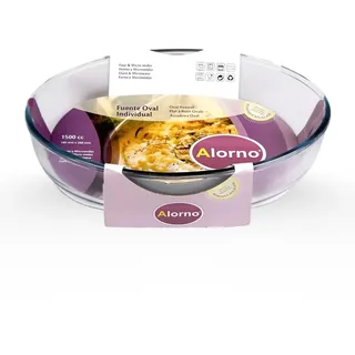 Backform Glas Oval 1,5L Beständig Waschbar Geeignet A Kühl Mikrowelle Backofen