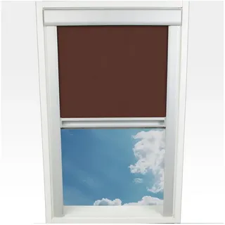 LIEDECO Dachfensterrollo Verdunkelung 39 x 54 cm braun