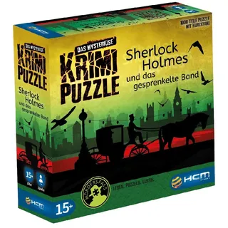 HCM Kinzel - 55173 - Sherlock Holmes - Das mysteriöse Krimi Puzzle - inkl. Krimigeschichte, Rätsel Puzzle 1000 Teile, Mehrfabig