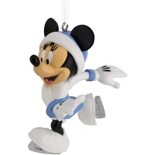 hallmark Eislaufende Minnie Maus Baumschmuck - Disney Hängende Ornament für Weihnachten - Geschenke