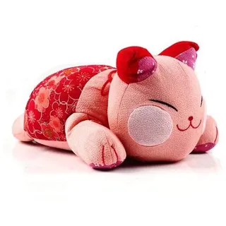 lachineuse – Rosa japanische Kawaii-Katze – Kopfkissenform – Japanisches Katzendesign – Stoff – Japanische Atmosphäre – Japanische, asiatische Geschenkidee