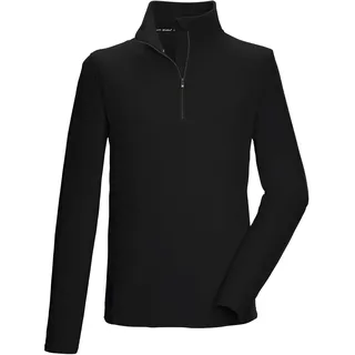 killtec Herren Fleeceshirt mit Stehkragen und Reißverschluss KSW 99 MN FLC SHRT, schwarz, XL, 40878-000