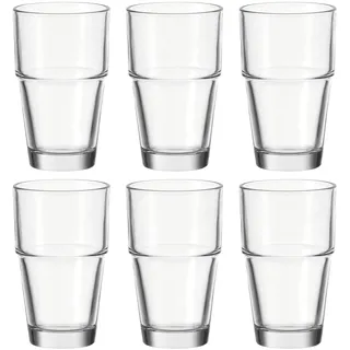 LEONARDO Gläser-Set »Solo« 370 ml, 6-teilig, farblos