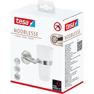Tesa Zahnputzbecher Nooblesse Edelstahloptik