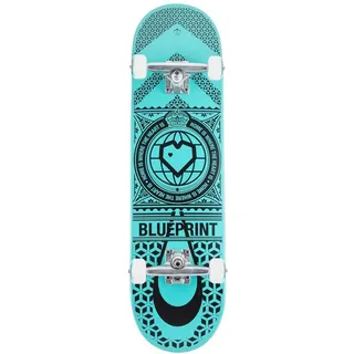 Centrano Unisex – Erwachsene Blueprint Home Heart Skateboard Komplettboard, Mehrfarbig, 8.25"
