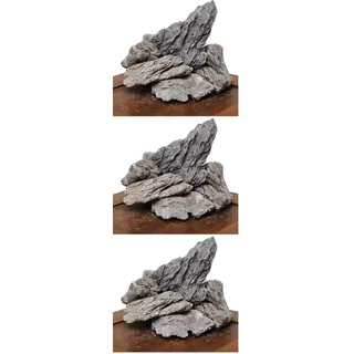 Amtra Rock Dragon Stone - Aquarium Deko Natur Kalkstein 1 KG. (Packung mit 3)