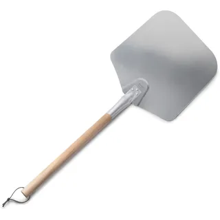 Lacor - 61463 - Abnehmbare Pizzaleiste Holz, Pizza Coop für Backofen, Aluminium- und Holzgriff, Professionelles Design mit Abnehmbarem Griff, Maximale Sicherheit, Maße: 30.5x88 cm