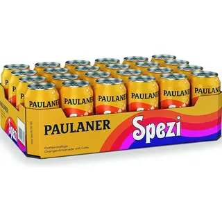 Paulaner Spezi erfrischende Orangenlimonade mit Cola 330ml 24er Pack