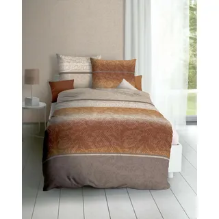 Kaeppel Mako-Satin Bettwäsche Adonia topas 135x200 cm + 80x80 cm - Gelb